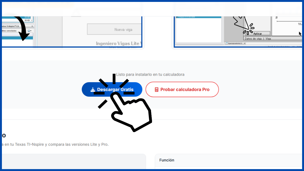 Descargar el programa de calculadora Texas TI-Nspire